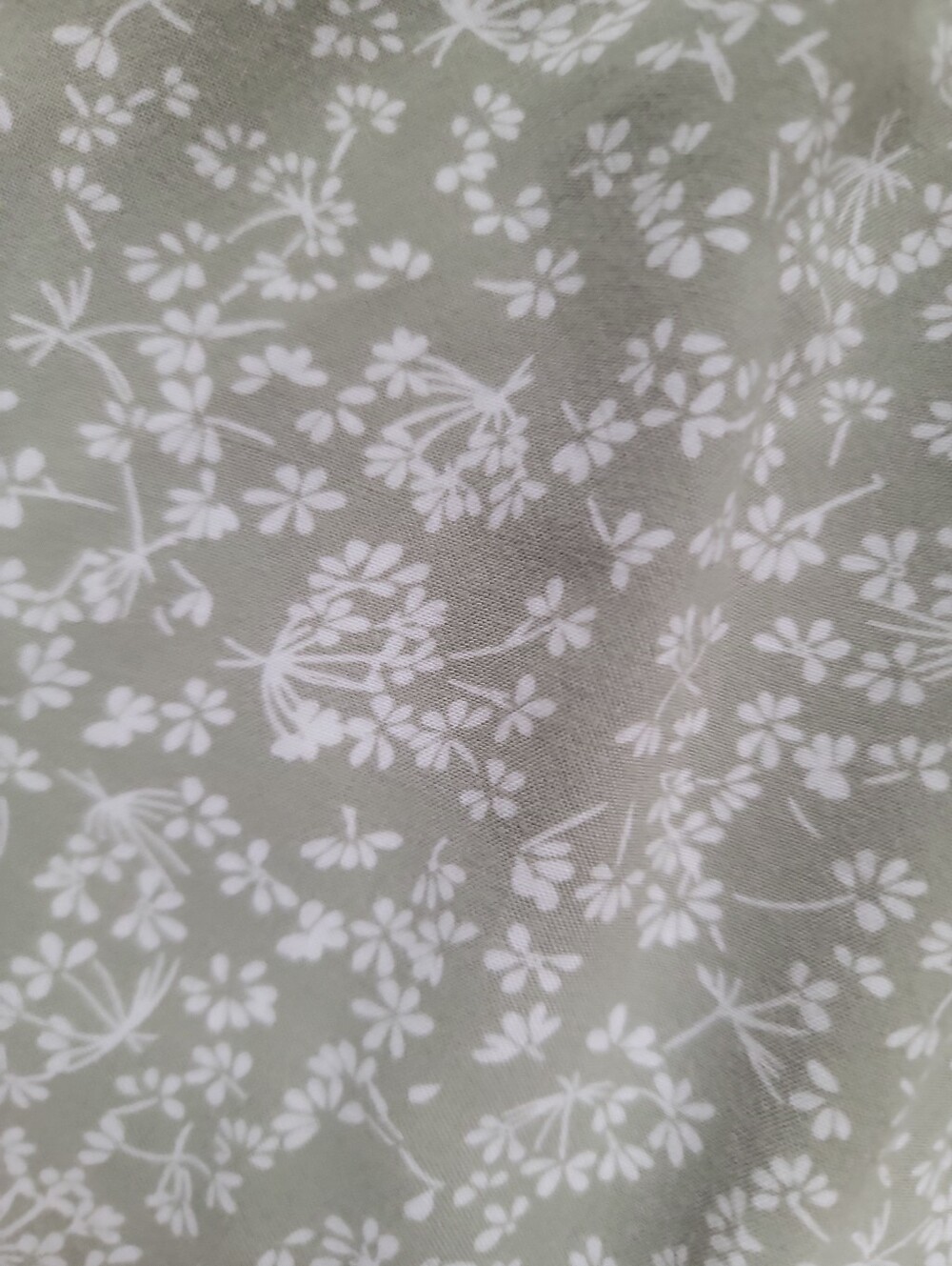 CeCe Ruffle Wide Leg Harem Pants Light Sage Green Floral Soft - Picture 8 of 10